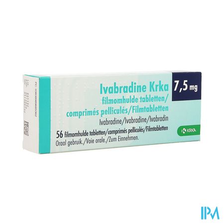 Ivabradine Krka 7,5mg Comp Pell 56