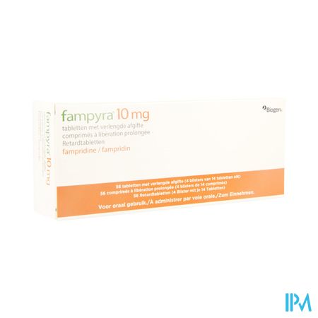 Fampyra 10mg Verlengde Afgifte Tabl 56 X 10mg