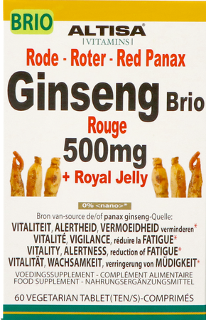 Altisa Ginseng Rood Brio 500mg Comp 60 5