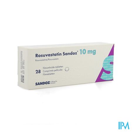 Rosuvastatin Sandoz 10mg Film.tabl 28 Opa/alu/pvc