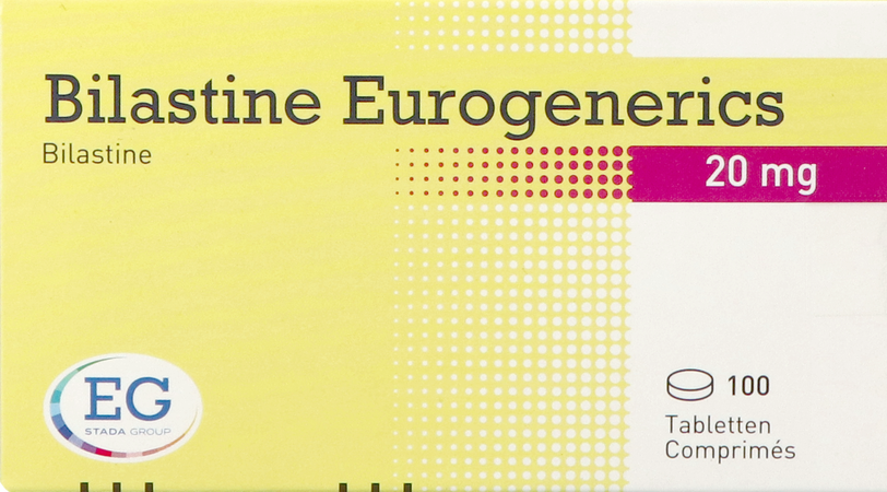 Bilastine Eurogenerics 20Mg Tabl 100 3
