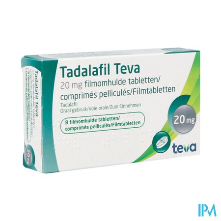 Tadalafil Teva Filmomh Tabl 8 X 20,0mg