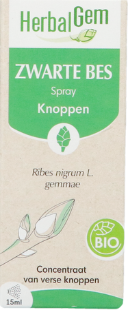 Herbalgem Zwarte Bes Bio Spray 15ml 2