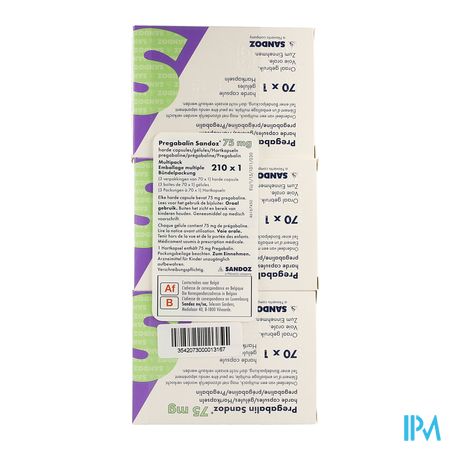 Pregabaline Sandoz 75mg Caps Dur 210 3