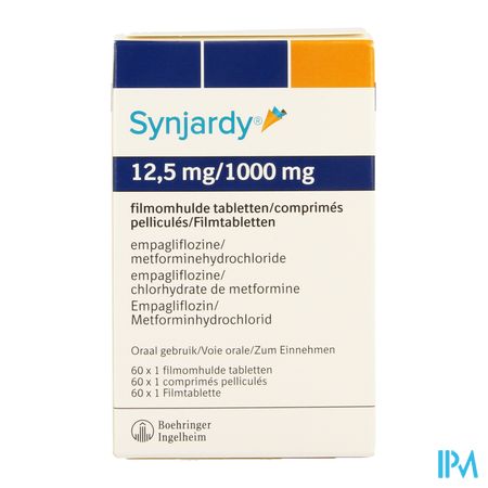 Synjardy 12,5mg/1000mg Comp Pell 60 X 1 Ud 1