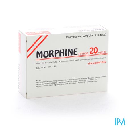Sterop Morf 20mg 1ml Z/b 10 Amp Ud 2