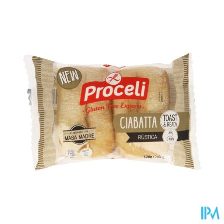 Proceli Ciabatta Rustica 2 120g Revogan