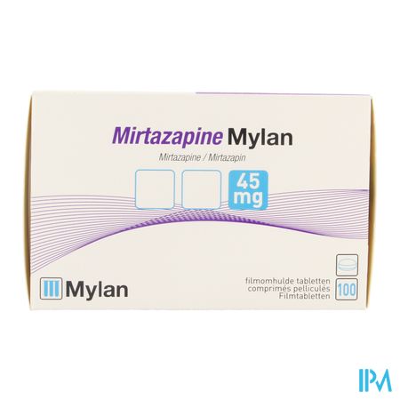 Mirtazapine Viatris 45mg Comp Pell 100 1
