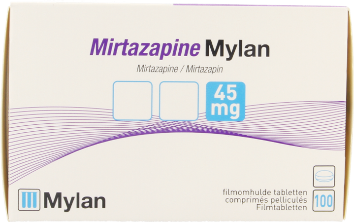 Mirtazapine Viatris 45mg Comp Pell 100 1