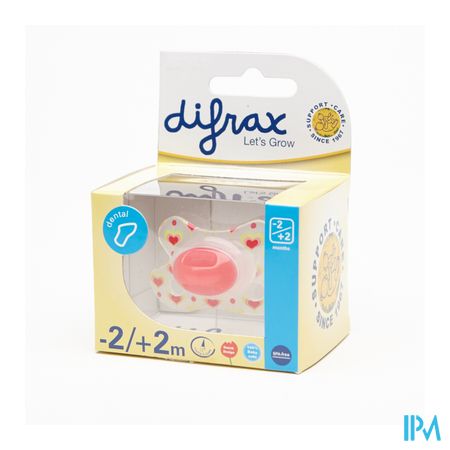 Difrax Fopspeen Newborn Dental Sil Girl-2/2m 1 796 4