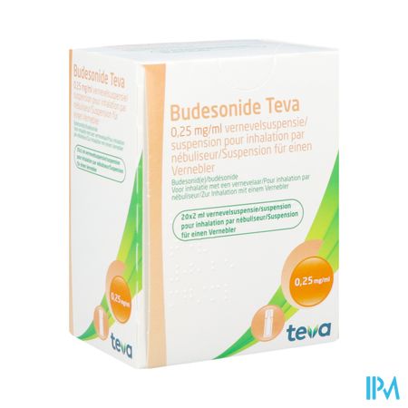 Budesonide Teva 0,250mg/ml Susp.nebul. 20x2ml