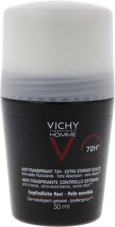Vichy Homme Deo A/transp. 72u Roller 50ml 4