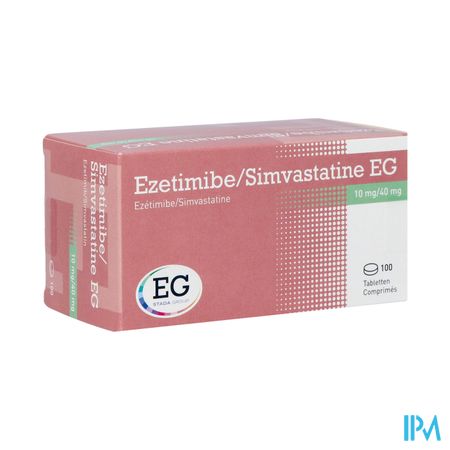 Ezetimibe Simvastatine EG 10Mg/40Mg Tabl 100 Blist