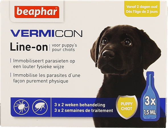 Beaphar Vermicon Line-on Puppy 3x1,5ml 1