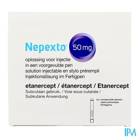 Nepexto 50mg Opl Inj Voorgevulde Pen 12 1