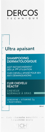Vichy Dercos Dermo Apaisant Chev. Gras Sh 200ml 2