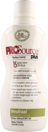 Prosource Plus Neutraal 15g Eiwit/30ml Fl 887ml 1