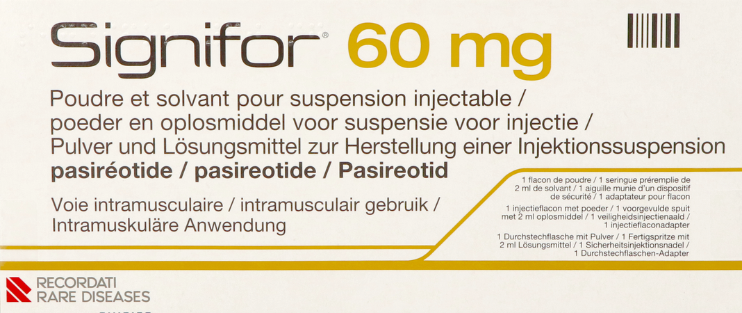 Signifor 60mg Pdr+solv Vr Susp Inj 1fl+voorg.spuit 1