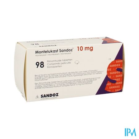 Montelukast Sandoz 10mg Impex.filmomh Tabl 98 Pip