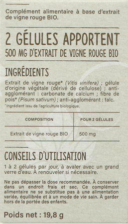 Vitavea Vigne Rouge Bio Caps 40 3