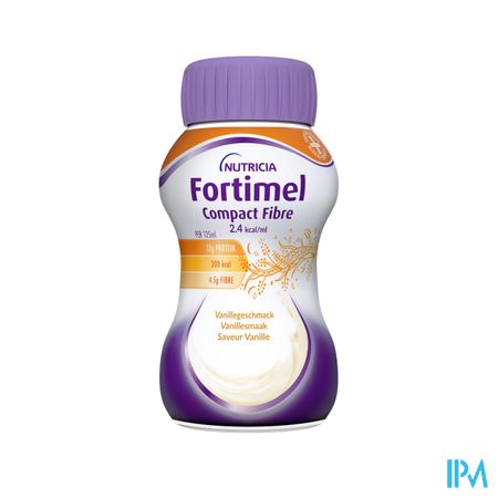 Fortimel Compact Fiber 2.4kcal Vanille 4x125ml 5