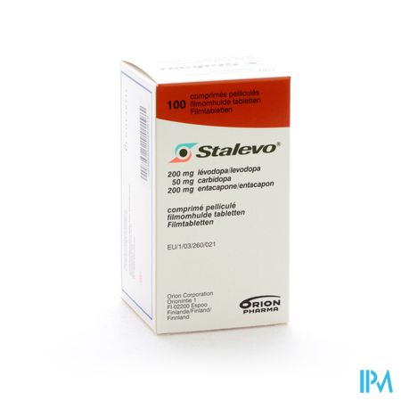 Stalevo 200mg/50,0mg/200mg Filmomh Tabl 100 Fles