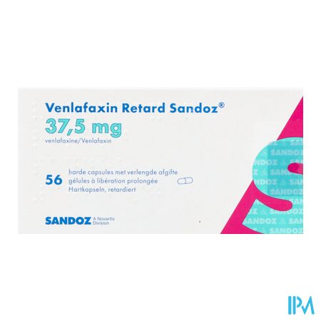 Venlafaxin Retard Sandoz 37,5mg Lib.prol. Caps 56 1