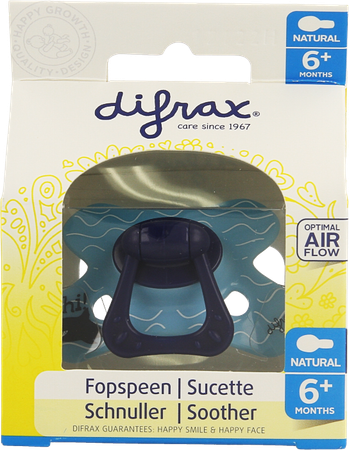 Difrax Fopspeen Natural 6m+boy 2