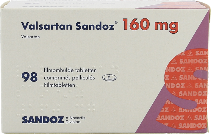 Valsartan Sandoz 160mg Filmomh Tabl 98 X 160mg 2