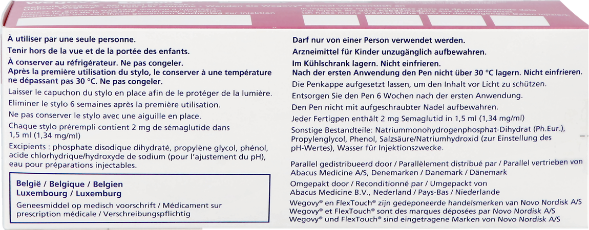 Wegovy Abacus 0,5mg Flextouch Opl Inj Voorgev.pen1 5