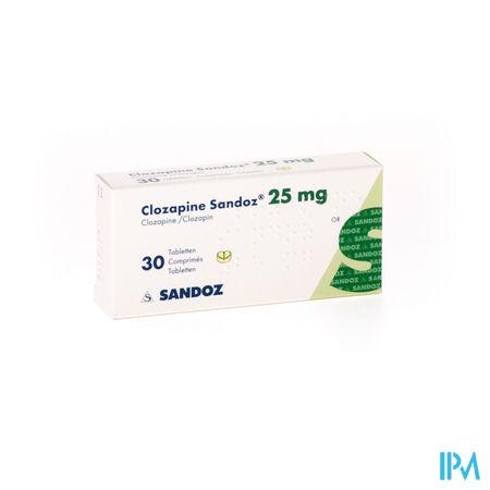 Clozapine Sandoz Comp 30 X 25mg