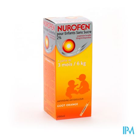 Nurofen Enfant Orange Susp S/sucre 200ml