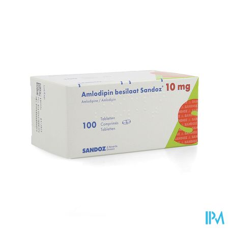 Amlodipine Besilaat Sandoz C0mp 100x10mg