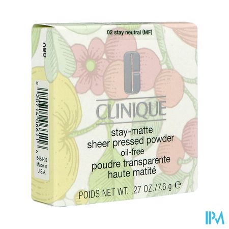 Clinique Stay Matte Pressed Pdr Stay Neutral 7,6g