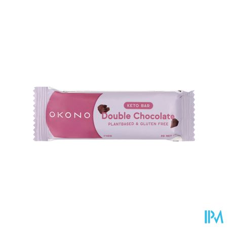 Okono Dubbele Chocolade Keto Bar 40g