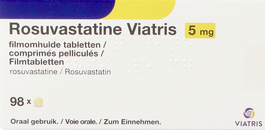 Rosuvastatine Viatris 5mg Filmomh Tabl 98 1