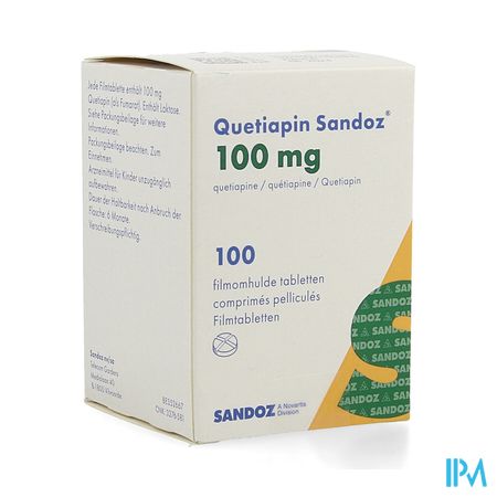 Quetiapin Sandoz 100mg Pot Filmomh Tabl 100