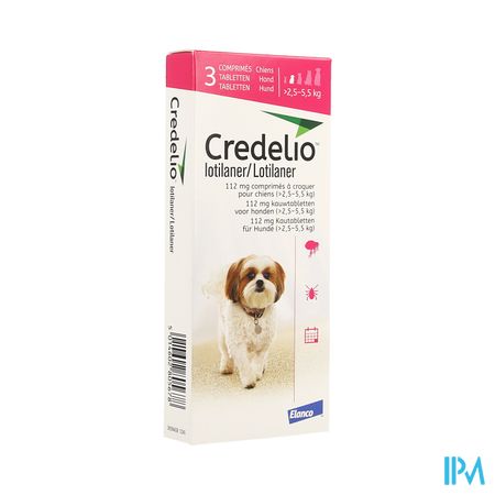 Credelio 112mg Kauwtabl Hond >2,5-5,5kg 3