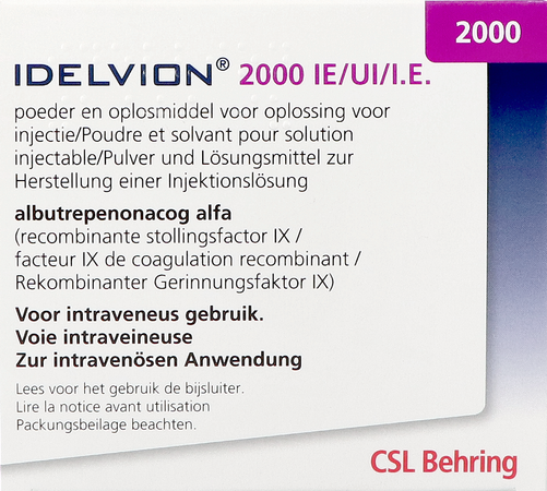 Idelvion 2000ie/ 5,0ml Pdr + Solv Voor Opl Inj Set 1