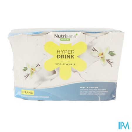 Hyperdrink Vanille Z/lactose Pack 4x200ml 1