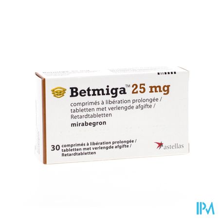 Betmiga Tabl 30 X 25mg