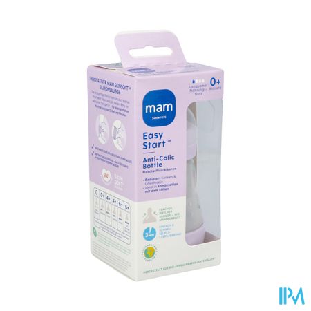 Mam Biberon Easy Start A/colique Matt Lila 160ml