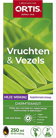 Ortis Vruchten & Vezels Milde Werking Siroop 250ml 1