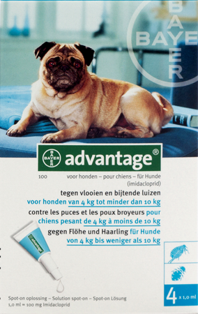 Advantage 100 Honden 4<10kg 4x1,0ml 3