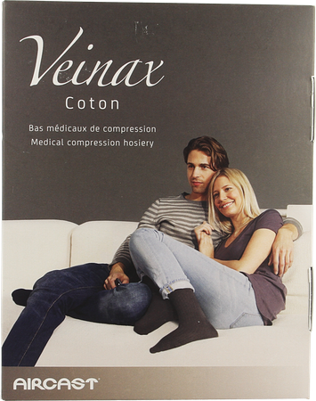 Veinax Chausset. Homme Coton 2 Long Noir Taille 3 2