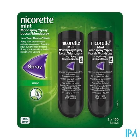 Nicorette Mint Mondspray 2x150 Sprays 1mg/spray