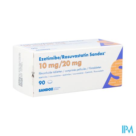 Ezetimibe/rosuvastatin Sandoz 10mg/20mg Tabl 90