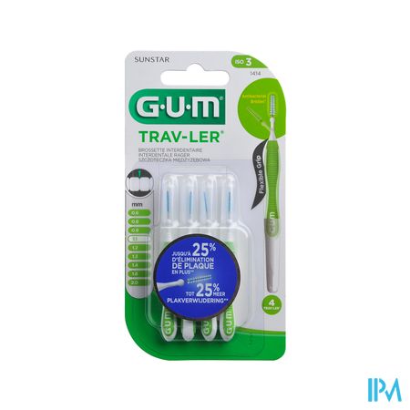 Gum Proxabrush Travel Tap Ufine 4 1414