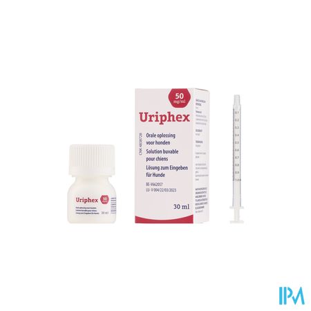 Uriphex 50mg/ml Orale Opl Honden 30ml 3