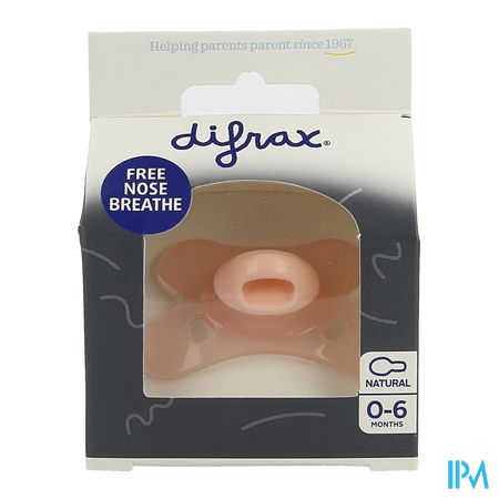 Difrax Fopspeen Natural 0-6m Special Edition Roze 1